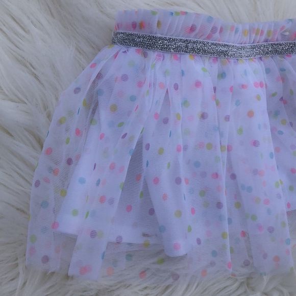 3/$25 🧁 Baby Infant Pastel Polka Skirt 0-3 Months - Picture 2 of 4